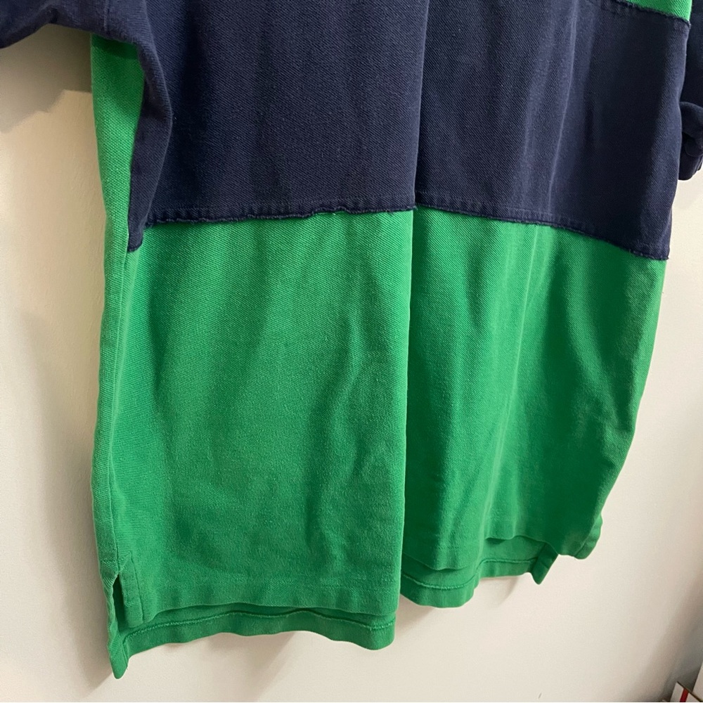 VINTAGE Polo Ralph Lauren Colorblock Rugby Shirt XL - Picture 3 of 4